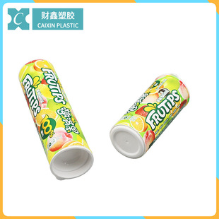 Caixin Pp Food Plastic Packaging Fruit Candy Juice Gummy Candy Casual Candy Effervescent Tablets Juice Gummy 40mm