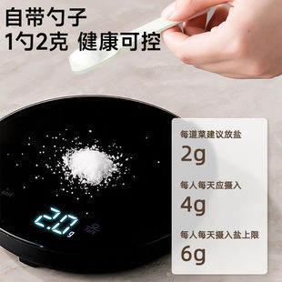 One-piece Flip-free Seasoning Box Oil Pot Heat-resistant Glass Salt Box with Spoon Kitchen Seasoning Storage Supplies suit