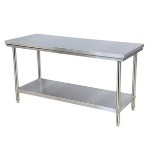 Thickened stainless steel workbench kitchen console commercial stainless steel table packaging chopping board loading table manufacturer