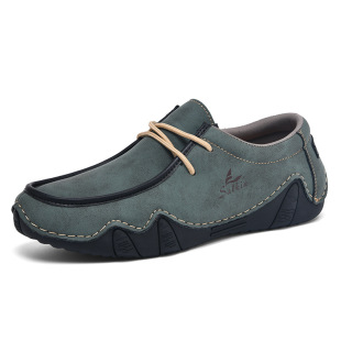 Cross-border Independent Station plus size Men's Shoes Low-top Casual Leather Shoes Slip-on Lazy Shoes Martin Shoes Octopus Shoes