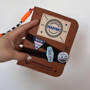 A4 Camping Style Felt Hand Ledger Set Loose-Leaf Notebook Small Notebook Thickeneded Material Portable Storage Check-In Stamp