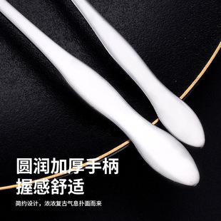 304 stainless steel spoon wholesale hotel household thickened and deepened long handle seasoning oil spoon dessert honey mixing spoon