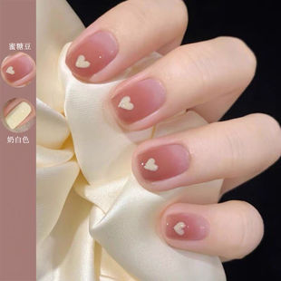 Black Nail Polish Non-baking, Non-tearing, Non-peeling, Long-lasting Non-fading White Shiny Student Nail Set