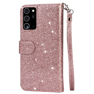 Applicable to Samsung note20 glitter zipper lanyard mobile phone leather case A21s wallet protective case multifunctional card holder