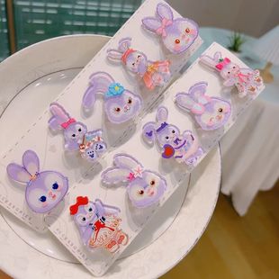 Акриловые блестки ВС куломи Kuromi мягкая сестра земля крутая заколка для волос челка зажим головной убор