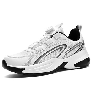 Teenager Spring New Sports Casual Shoes Breathable Deodorant Mesh Men's Shoes Swivel Buckle Non-slip Wear-resistant Running Shoes