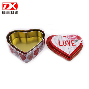 Manufacturer of Tinplate Heart-Shaped Cans, Heart Metal Packaging Boxes, Christmas Gift Heart-Shaped Tin Box Packaging