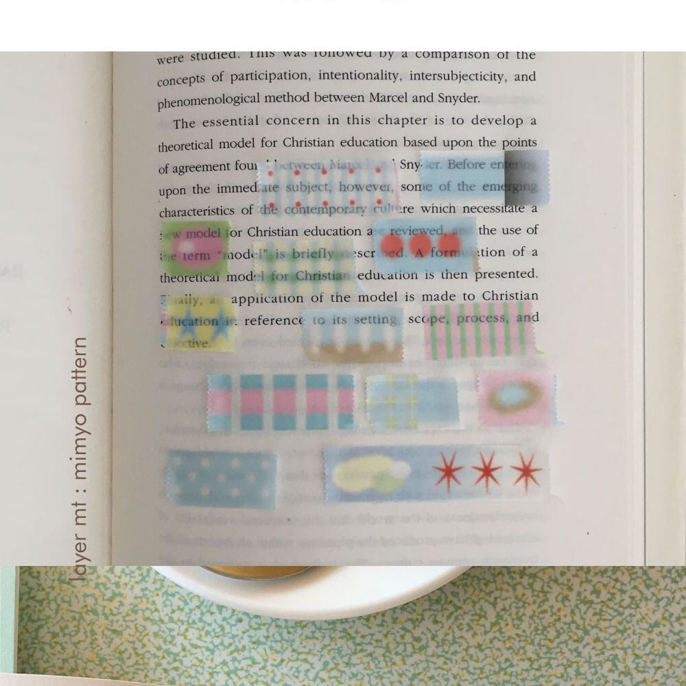 South Korea trustmyvibe Bow Pattern Hand Account Tape Decorative Collage Tape Roll and Paper Tape