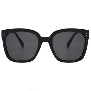 New Korean jennie Polarized Sunglasses Women's Internet Popular Big Face Showing Face Small Sunglasses Anti-Blue Light Glasses