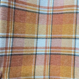Yarn-dyed plaid chenille fabric warp and weft chenille sofa curtain fabric drape comfortable factory direct sales
