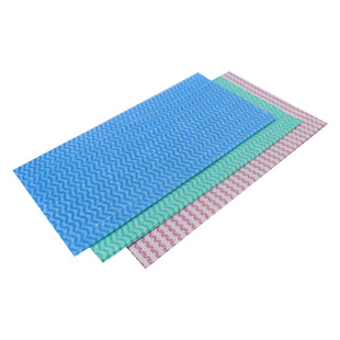 Customized 6-piece kitchen cleaning cloth non-woven fabric is not easy to stick oil lazy disposable absorbent household dishwashing cloth