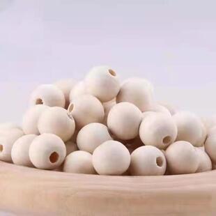 Solid Wood Balls Round Wooden Balls Non-Porous Painted Loose Beads DIY Small Beads Solid Wood Balls Wooden Beads Creative Wooden Balls