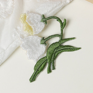 Three-dimensional Flower Embroidered Cloth Stickers, Chinese Style Ancient Style DIY Cloth Stickers, Han Dynasty Bags, Clothing Stain Repair Cloth Stickers