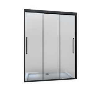Non-standard direct selling two-way three linkage small size bathroom shower partition glass door stainless steel frame easy to install