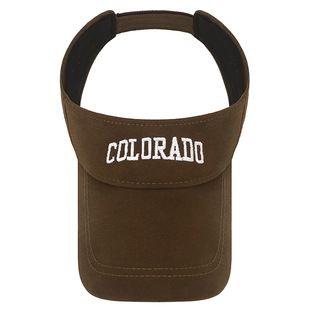 Sanding embroidery COLO letters can be tied ponytail empty top hat men's and women's summer sports sunshade tennis hat for small face