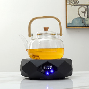 Mini Electric Pottery Stove Tea Boiler Household Small Water Electric Tea Stove Glass Tea Set Mute Light Wave Magnetic Stove Side Handle Pot