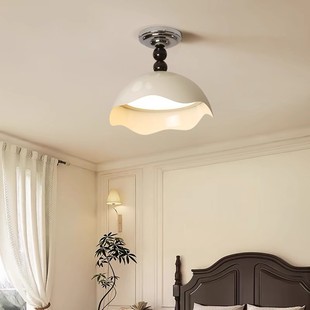 Bedroom Lamp Main Lamp Simple Eggshell Middle Ancient Ceiling Lamp Ins Girl Style Creative Advanced Sense Master Bedroom Lamp