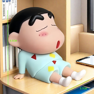 Crayon Shin Lazy Mobile Phone Bracket Ins Doll Mobile Phone Holder Handmade Model Cute Desktop Decoration Doll