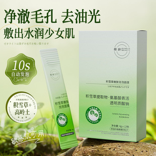 Tilting Centella Asiaensis Skin Rejuvenation Bubble Mask Hydrating and Moisturizing Deep Cleansing Blackhead and Closed Pimples Oil Control Mud Mask