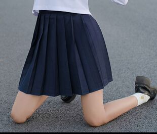 Orthodox Basic Style Cyan Red Three jk Uniform Japanese College Style Bad Sailor Suit Autumn and Winter Long Skirt Suit In Stock