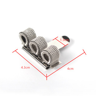 One-hole Pen Holder One-hole Spring Pen Holder Two-hole Double-hole silver Three-hole Hook Portable Strap Notepad Metal