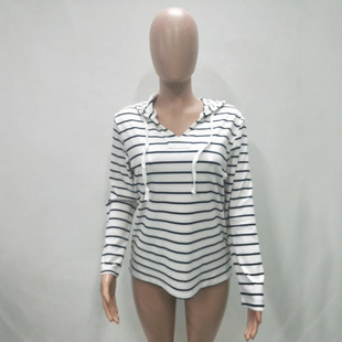 LD8207 European and American women's clothing Amazon WISH hot sale sexy hooded sweater
