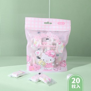 Sanrio одноразовое сжатое хлопковое мягкое полотенце большие ухо собака ktcat сухое и влажное наружное портативное хлопковое мягкое полотенце оптом