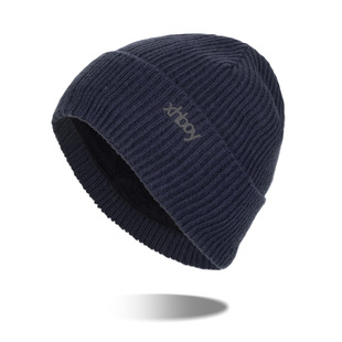 New Warm Knitted Wool Hat Winter fleece-lined Thickened Hot Label Knitted Hat Flower Men's Outdoor Hat WM200