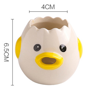 Creative chicken ceramic protein egg white separator easy to wash egg filter baking tools egg yolk filter