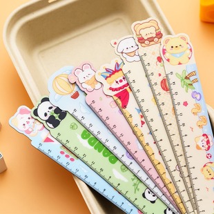 Cute cartoon magnetic ruler multi-function soft ruler student measuring ruler children's stationery reward small gift wholesale