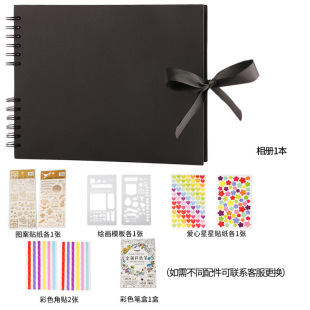 Cross-border Hot Sale A4 suit Photo Album This Scrapbook Creative Bow Memorial Album Storage Photo Handbook