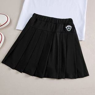Girls' Summer Academy Style Children's Baby Jk Short Pleated Skirt with Safety Shorts Anti-Exposure Half Skirt