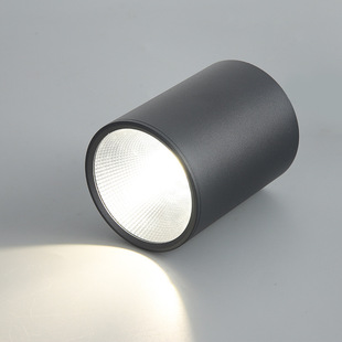 Open-mounted led ceiling spotlight deep anti-glare shop commercial household corridor aisle hole-free ceiling cob Downlight