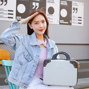 Luggage Case Gift Box Portable Cosmetic Case 14 Inch Mini Advanced Wedding Gift Spring Festival Case Accompanying Gift Cosmetic Bag