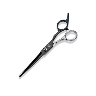 Haircut Scissors Hairdressing Scissors 6 Inch White Screw Flat Cut Tooth Cutters for Adults and Children Thinned Haircut Scissors