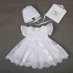 1007-baby 1 year old summer light dress white baby lace dress girl princess dress wedding dress dress