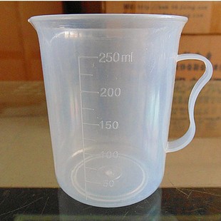 Laboratory PP scale measuring cup plastic beaker 2000ml300ml high temperature resistant 15ml100ml measuring cup