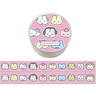 South Korea heeheeclub with graffiti fine flash tape hand account decorative stickers cute animal cut film sticker roll