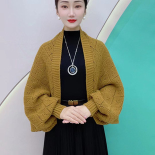 2025 Rhomboid New Spring and Autumn Knitted Dense Woven Plaid Shawl Warm All-match Fashionable Elegant Cardigan Stylish Outfit