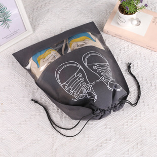 Shoes Storage Bag Travel Portable Shoes Bag Drawstring Shoes Dust-proof Bag Moisture-proof Transparent Shoes Lace Waterproof Shoes Bag