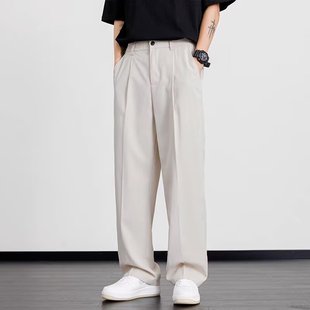 Trousers Teenager Harajuku Loosening Trendy New Arrival 2025 New Arrival Elastel Summer Pants Men's All-match Cool