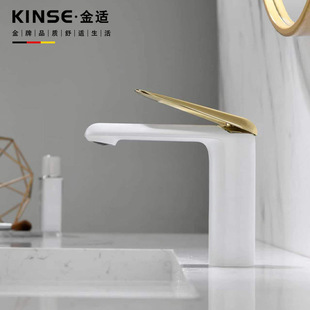 New bathroom single hole wash basin faucet hot and cold mixing faucet copper basin faucet faucet wholesale faucet