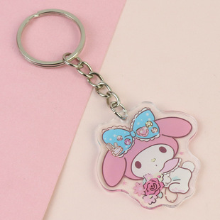 Мелодия акриловый брелок в наличии оптом Sanrio аниме периферийная Студенческая школьная сумка подарок на день рождения кулон