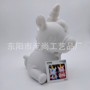 Spot vinyl painted doll children's white embryo doll fall not bad graffiti piggy bank diy toys wholesale