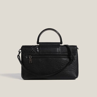Retro leather clutch 2024 new fashionable large capacity banquet bag women's fashionable elegant crocodile pattern handbag