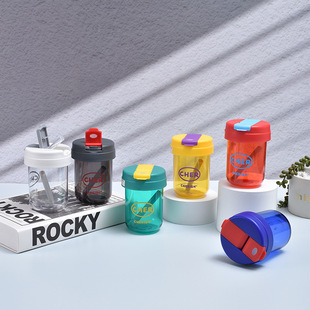 Internet Celebrity Ton Ton Bucket Summer Plastic Ton Ton Cup Sports Water Cup Student Portable Straw Cup Direct Drinking Plastic Cup Wholesale