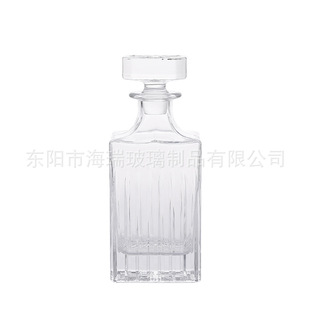 Factory Wholesale Thickened Glass Red Wine and White Wine Bottle Home Decoration Ornaments Glass Storage Wine Bottles Wine Cabinet Ornaments