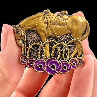 Трансграничный Новый War Horse Remembered Brooch Творческий Боевой Лошадь Памятный Брошь Подарок