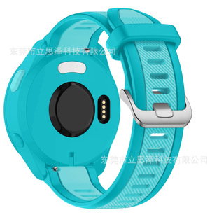 Для Jiaming Forerunner165 ремешок двухцветная текстура 20mm22mm официальный силиконовый ремешок