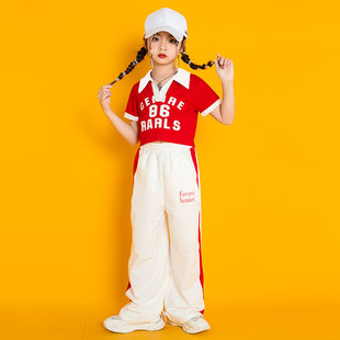 Children's Table Costume Cheerleading Hip Hop Street Dance Fashion Suit Primary School Students' Sports Meeting Opening Ceremony Costume